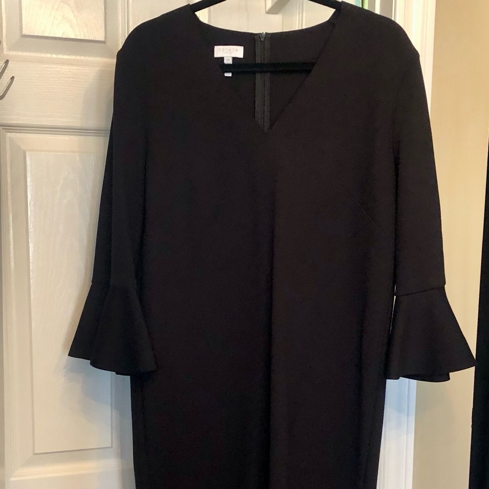 ESCADA Sport Black  Dress with Bell Sleeves
Size 40. BNWOT